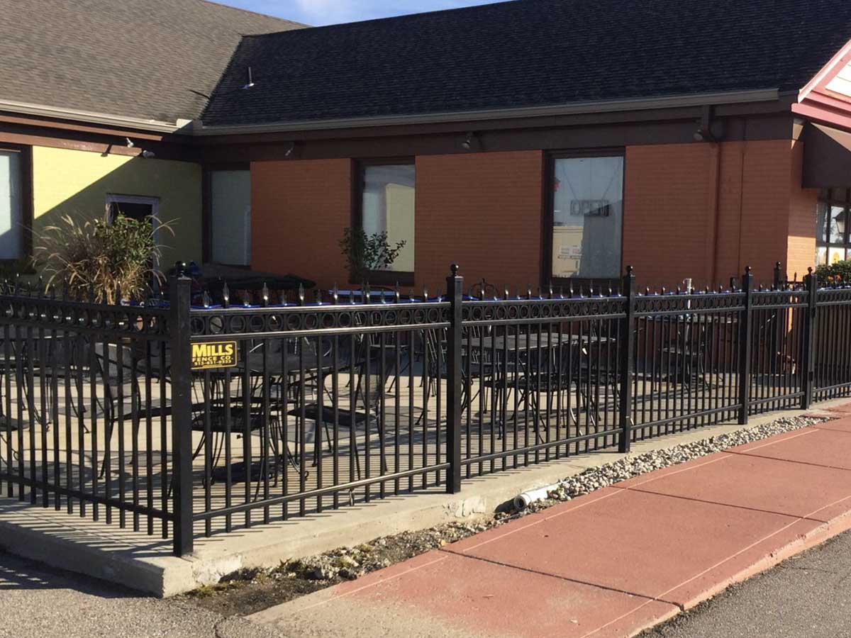 Photo of an aluminum fence in Cincinnati Ohio