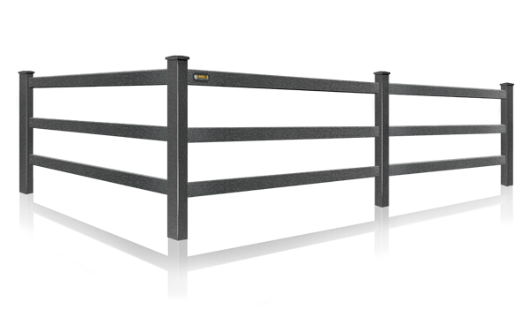 Steel Rail Fence for horse farms in the Cincinnati Tri-State area.