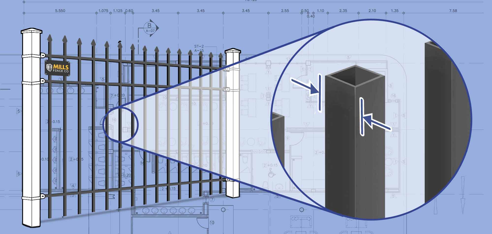 the Cincinnati Tri-State area Ornamental Steel fence Pickets installation company