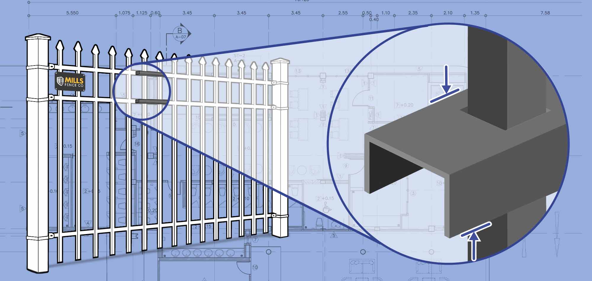 the Cincinnati Tri-State area Ornamental Steel fence Rails installation company