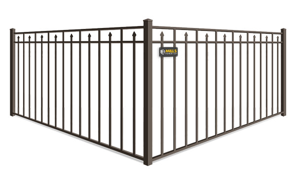 Alternating Extended Pickets aluminum fence company in the Cincinnati Tri-State area