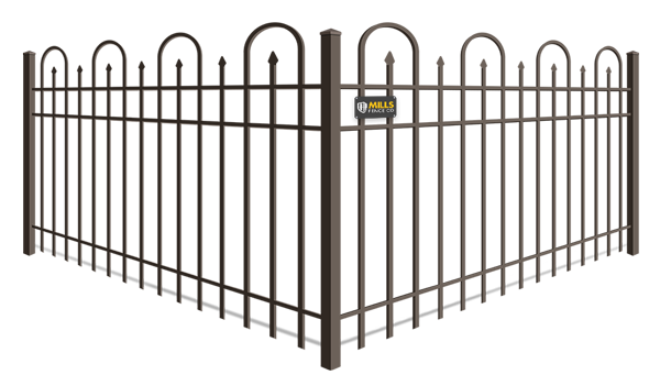 Looped Picket aluminum fence company in the Cincinnati Tri-State area