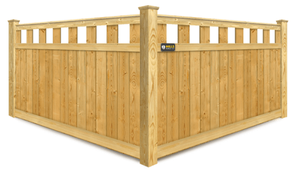 Extended Alternating Pickets wood fence company in the Cincinnati Tri-State area