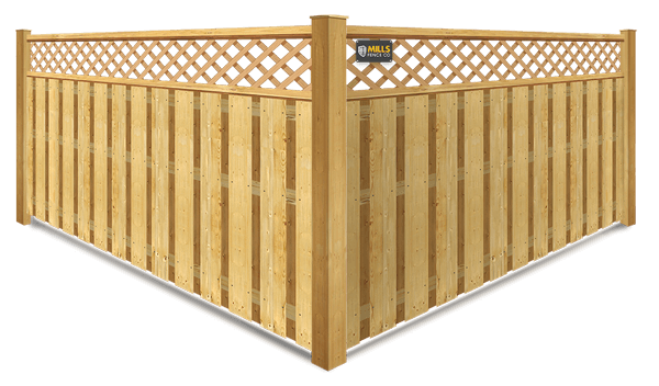 Lattice Top wood fence company in the Cincinnati Tri-State area