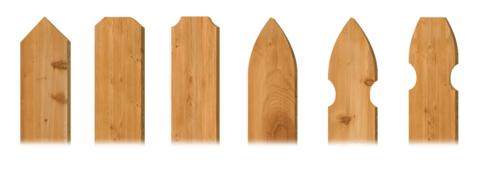 Picket styles - wood fence company in the Cincinnati Tri-State area