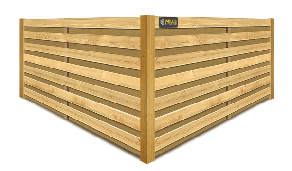 Horizontal Shadowbox wood fence company in the Cincinnati Tri-State area