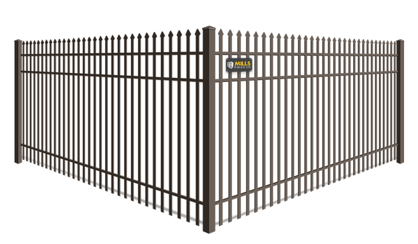 Double Picket Spear Top wrought iron fence company in the Cincinnati Tri-State area