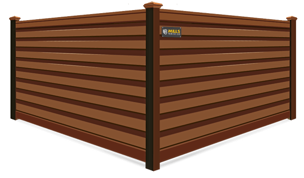 Saddle Horizontal Privacy Trex fence company in the Cincinnati Tri-State area