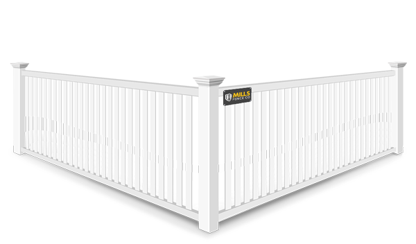 2 Rail Closed Picket vinyl fence contractor in the Cincinnati Tri-State area