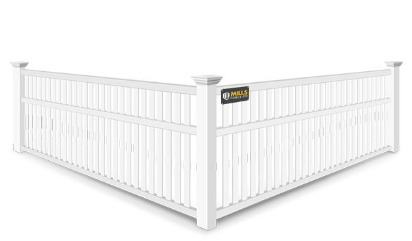3 Rail Closed Picket vinyl fence contractor in the Cincinnati Tri-State area