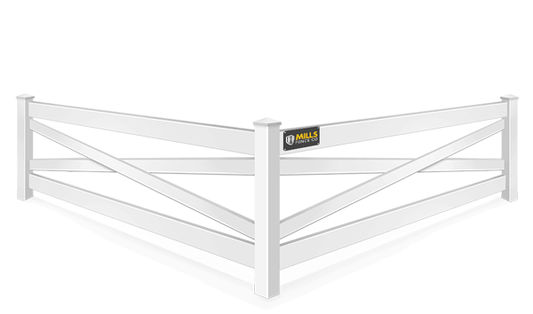 Crossbuck vinyl fence contractor in the Cincinnati Tri-State area
